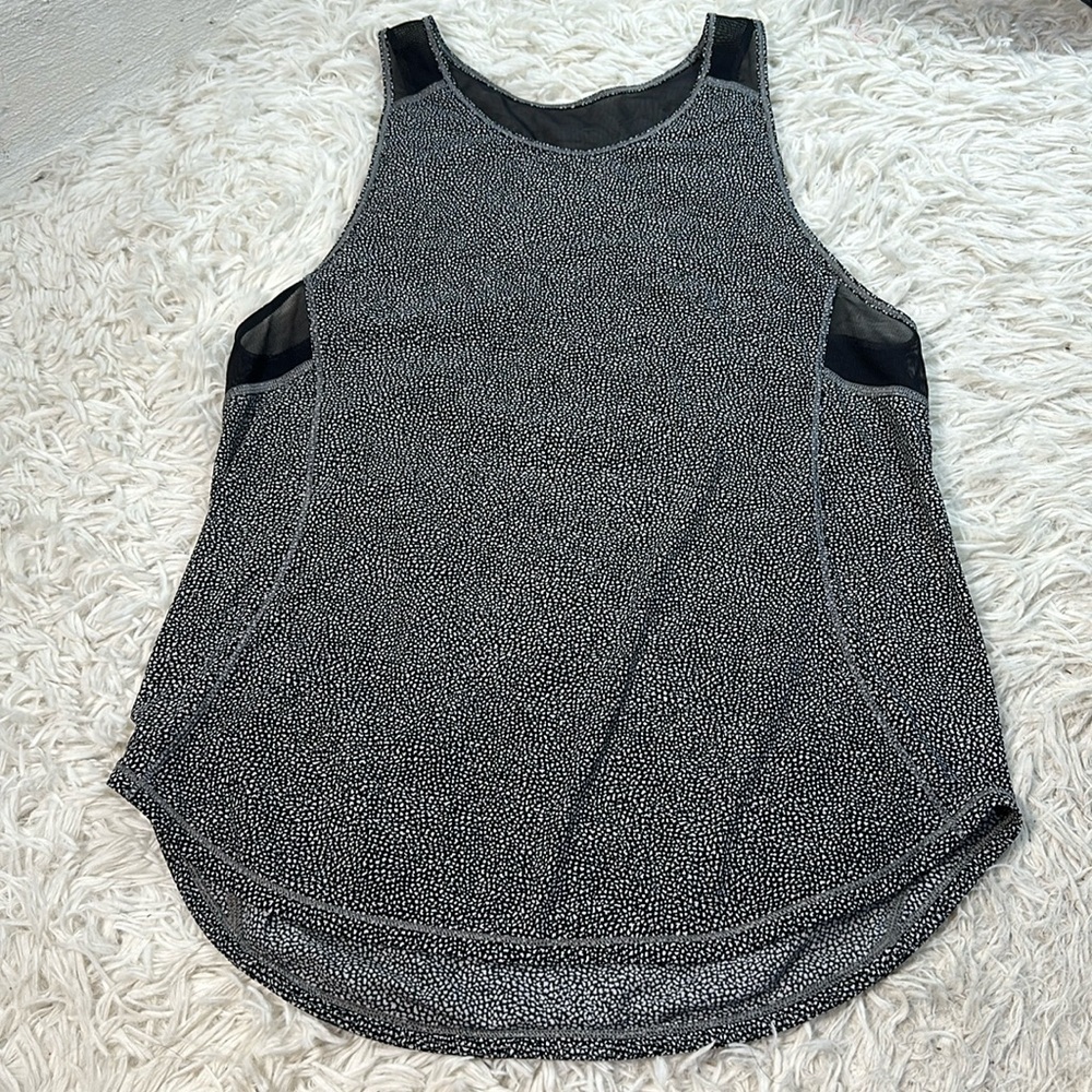 Lululemon Sculpt Tank II Chakra Print Alpine White Black / Black